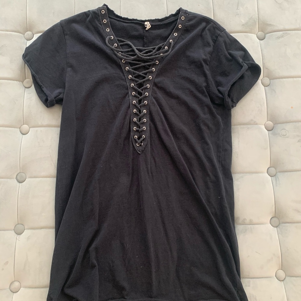Emma and Sam Lace Up Top